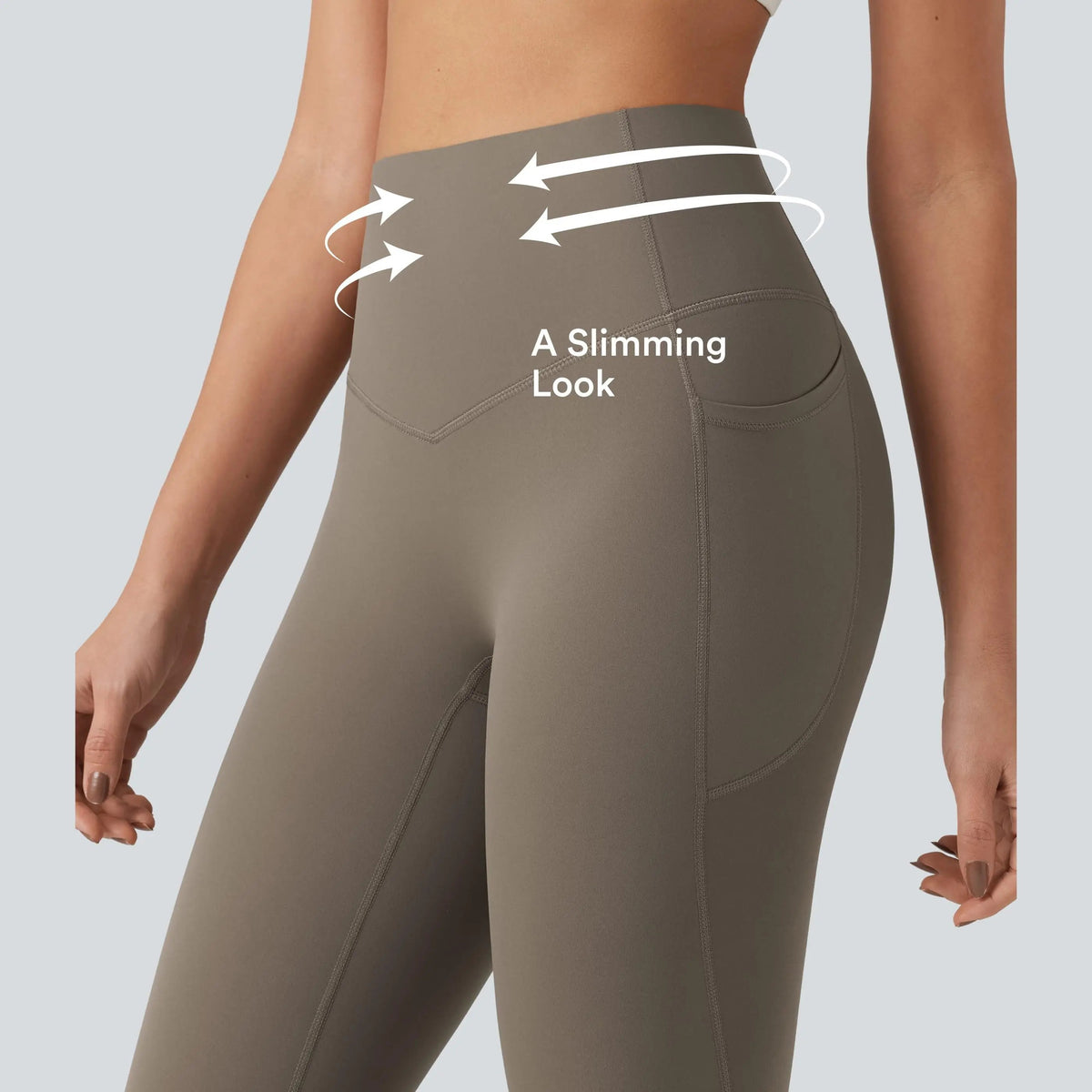 High Waisted Tummy Control Pocket Shaping Training Leggings
