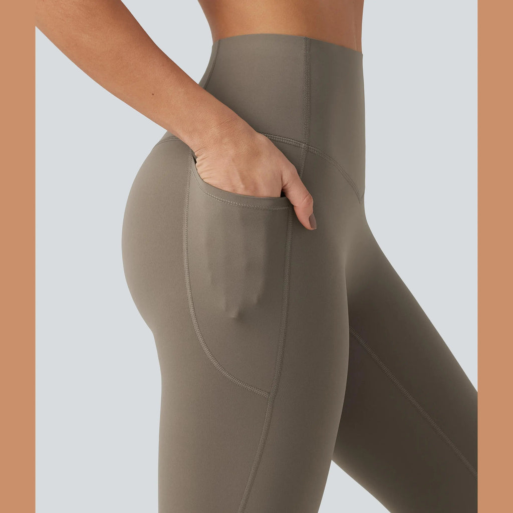 High Waisted Tummy Control Pocket Shaping Training Leggings