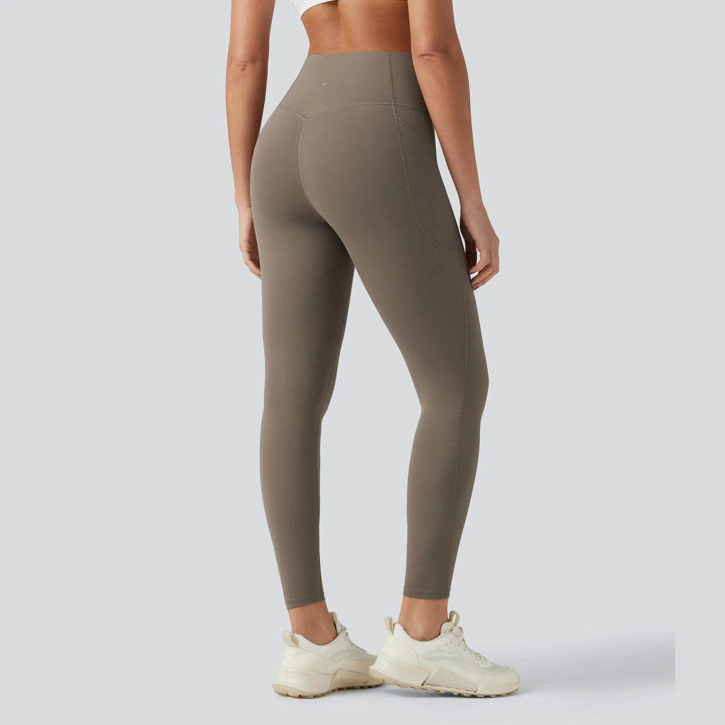 High Waisted Tummy Control Pocket Shaping Training Leggings