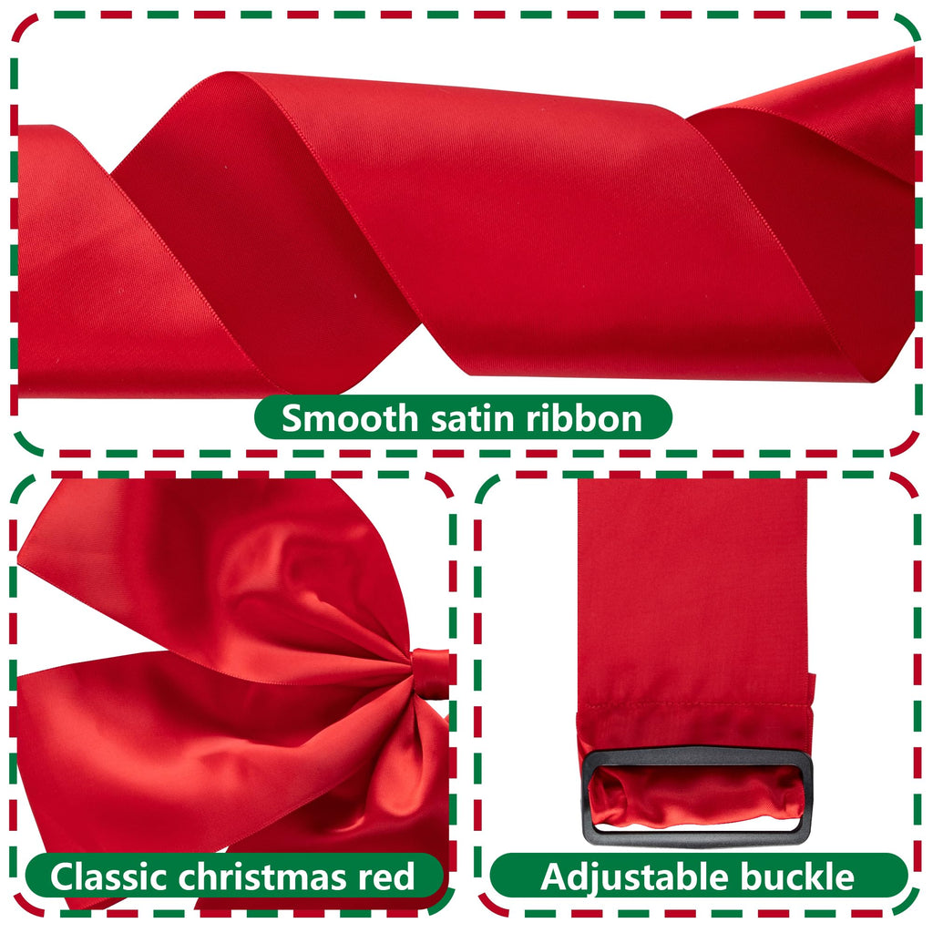 CCINEE 4pc Red Hat Dining Chair Slipcovers,Christmas Chair Back Covers Kitchen Chair Covers for Christmas Holiday Festival Decoration