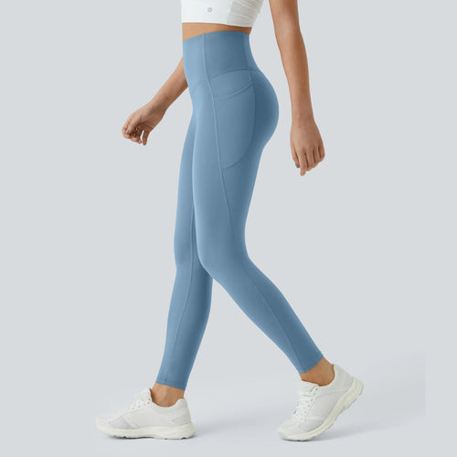 High Waisted Tummy Control Pocket Shaping Training Leggings